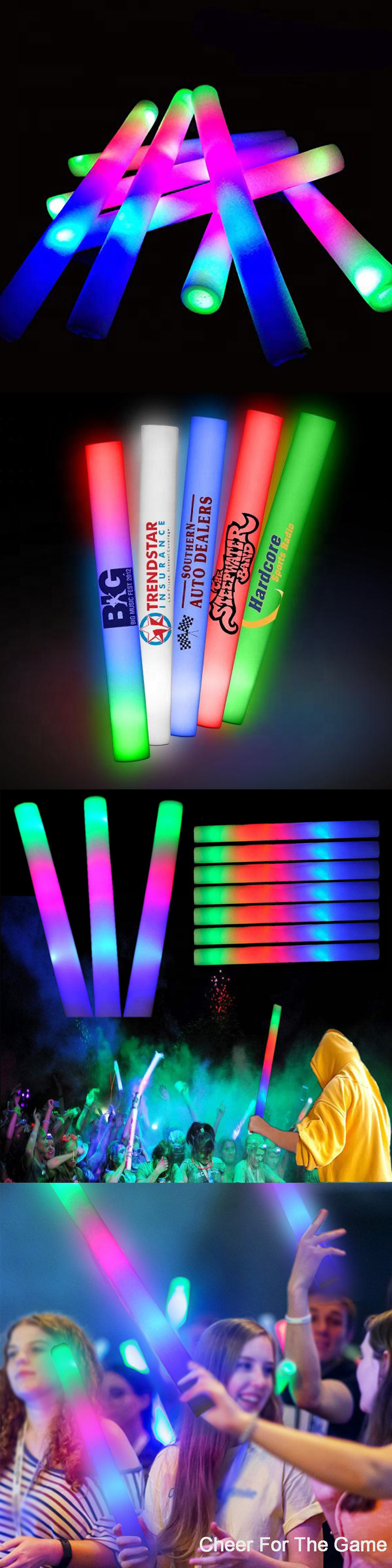 OEM Concert Multi Color LED Foam Light Stick Glow Baton