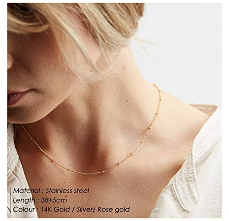 New Arrival Layered Necklace Simple Sequin Pendant Necklace Multi-layer Necklace for Women