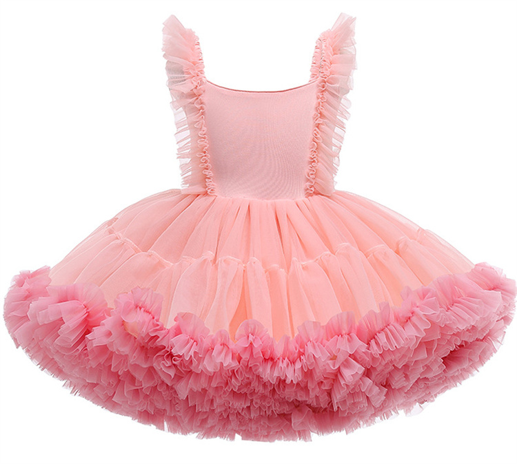 LZH Performance Dresses Kids Flower Girls Princess Party Dress Children's Clothing New Born Tutu Dress Vestidos