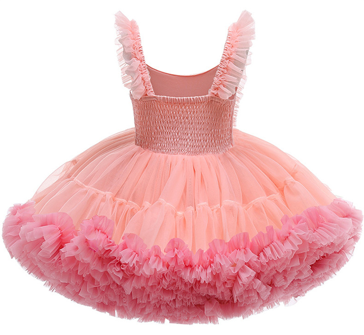 LZH Performance Dresses Kids Flower Girls Princess Party Dress Children's Clothing New Born Tutu Dress Vestidos