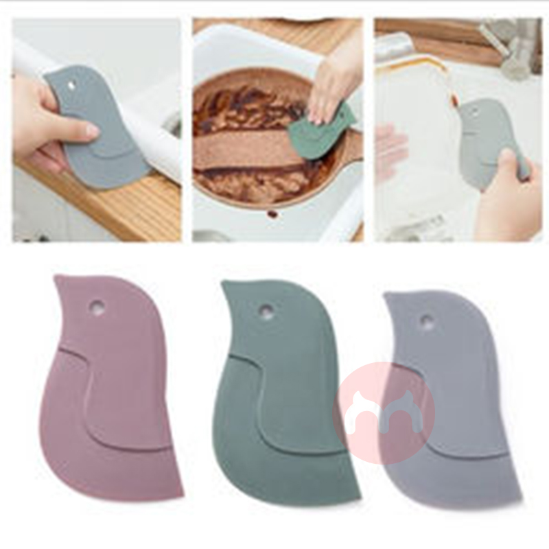 DWS Penguin Soft Scraper Household Kitchen Gadgets Baking Scraper Oil Stain Cleaning Tool