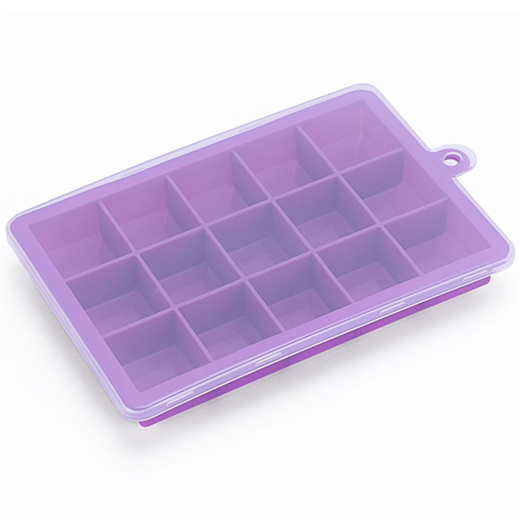 Silicone Ice Cube Maker Form For Ice Candy Cake Pudding Chocolate Molds Easy-Release Square Shape Ice Cube Trays Molds