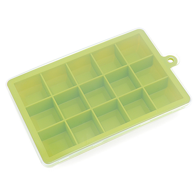 Silicone Ice Cube Maker Form For Ice Candy Cake Pudding Chocolate Molds Easy-Release Square Shape Ice Cube Trays Molds