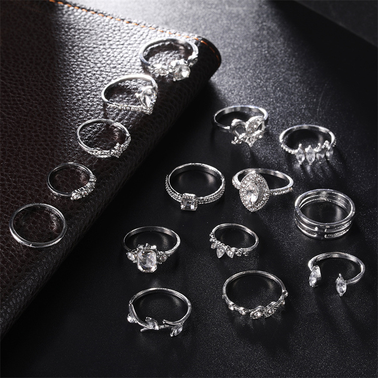 Bohemian New Women's Ring Set 15 Piece Set Ring Jewelry for Women