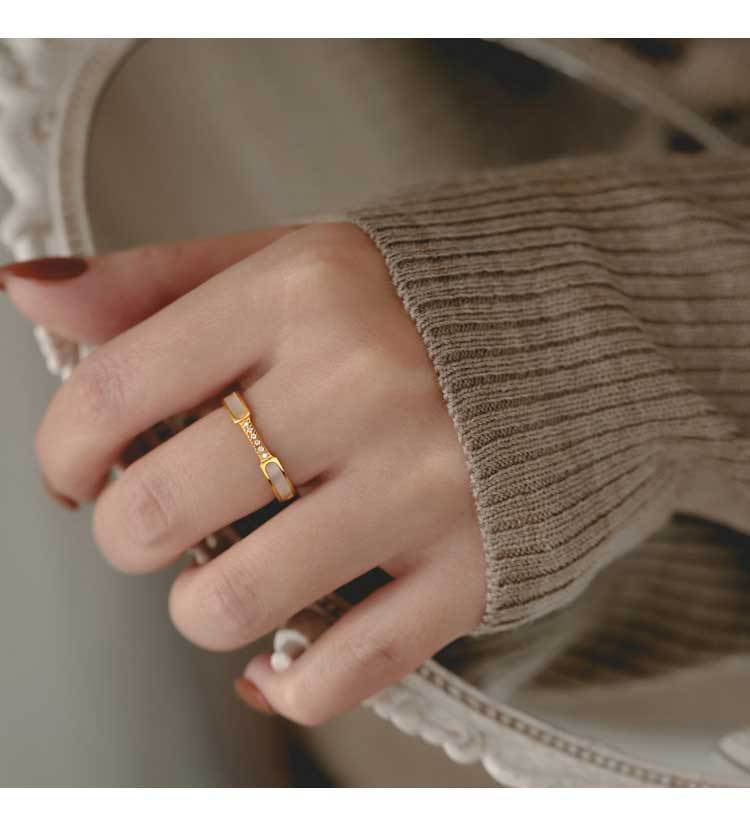 INS Stainless Steel Ring Trend Ring Color Preservation Ring Jewelry for Women