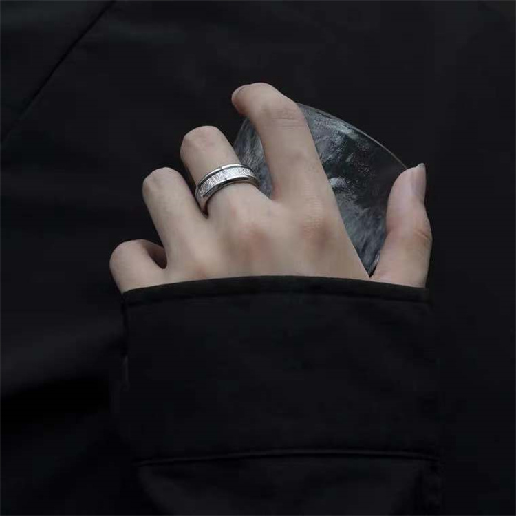 Simple Retro Titanium Steel Rings Unisex Fashion Ring Men's Stainless Steel Ring