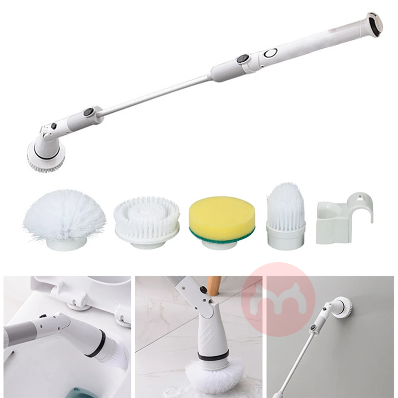 3 in1 Multifunctional bathroom electric wireless face cleaning brush electric spin scrubber for wall