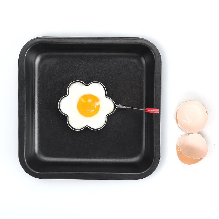 Cooking Kitchen Tools Stainless Steel Fried Egg Shaper Mold Egg Omelets pancake Mold with handle