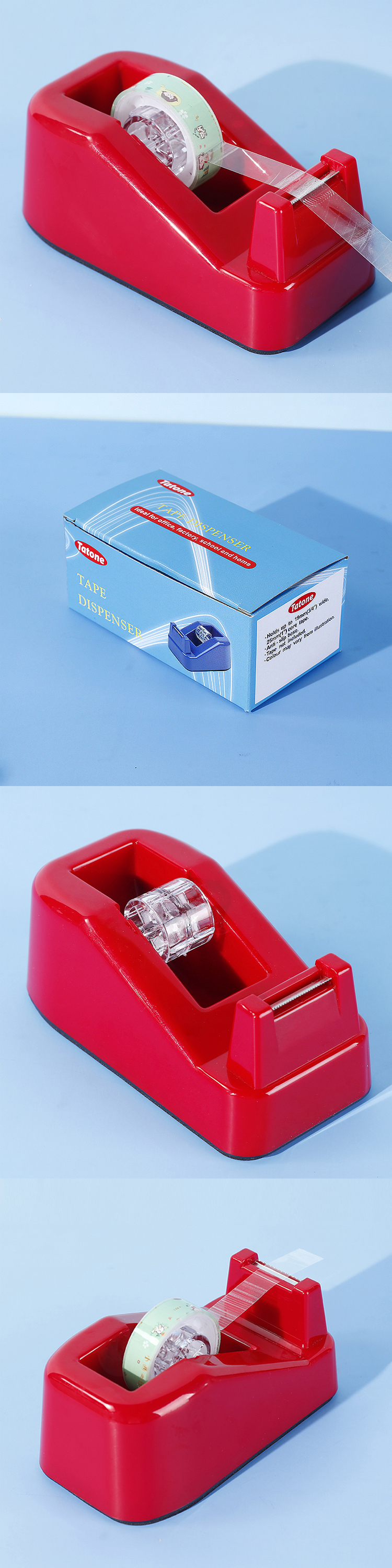 Tenwin Plastic Holder Gold Color Cutter Packing Desktop Offers Packaging Tape Dispenser