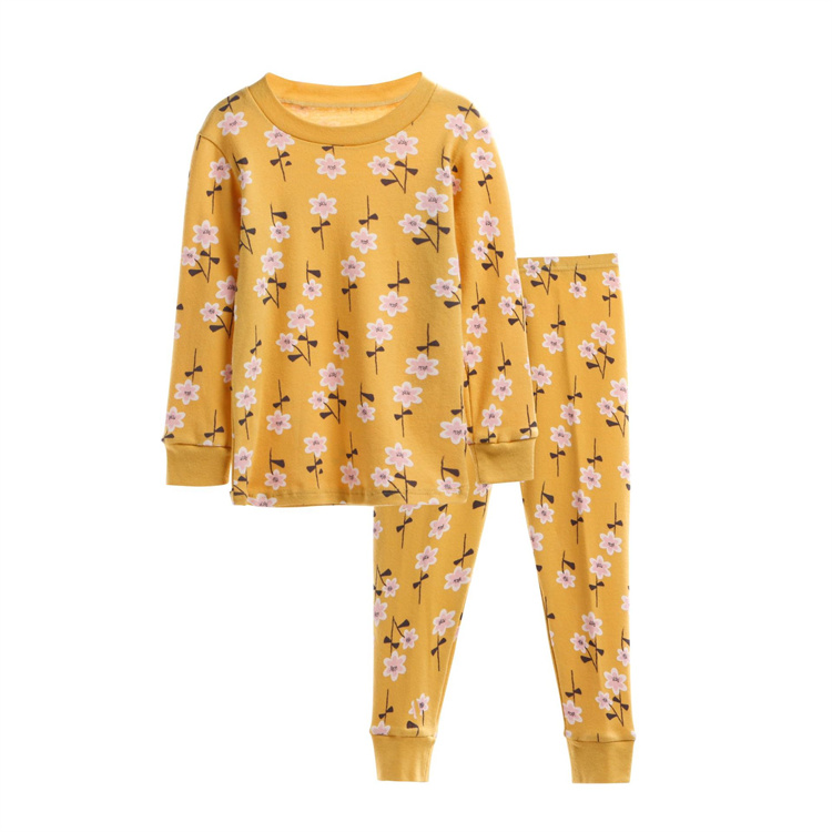 JINXI 100% cotton cartoon casual girl pajama set