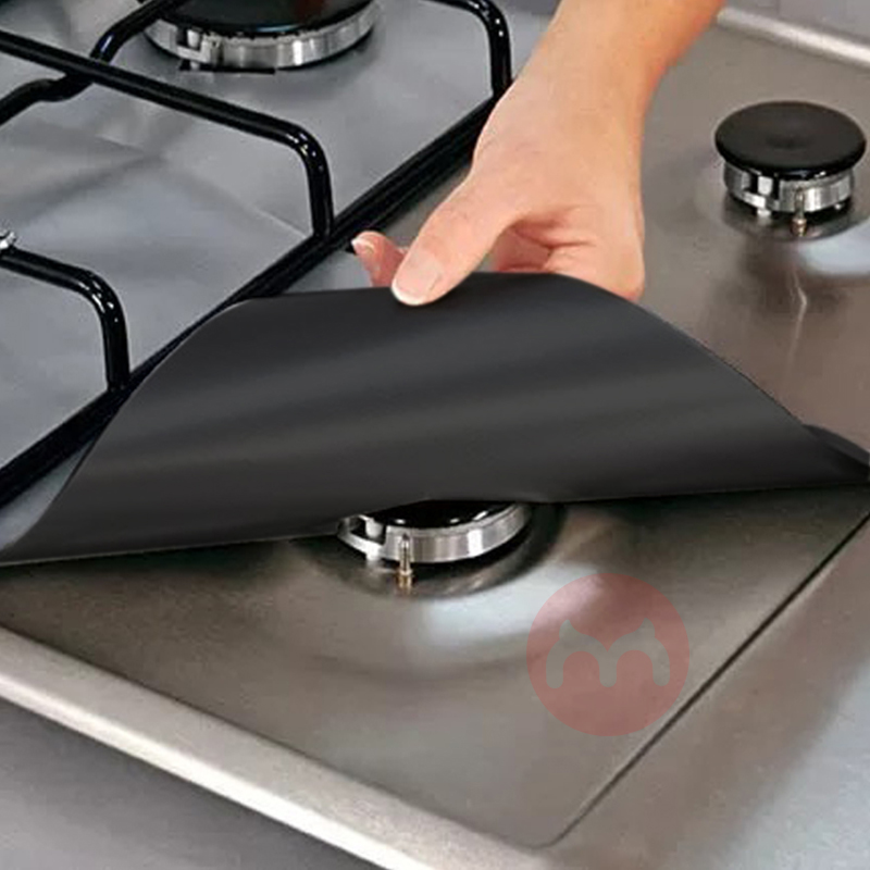 AOKE reusable easy to clean heat resistant stove burner covers Gas range Protector keep your stove clean in kitchen