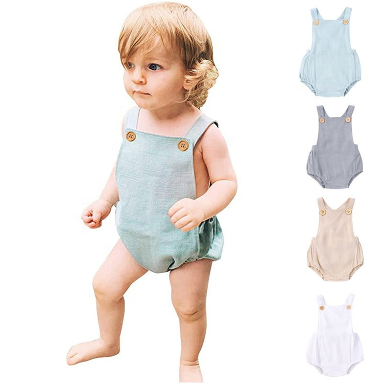 JINXI Cotton Earth colored baby boy jumpsuit