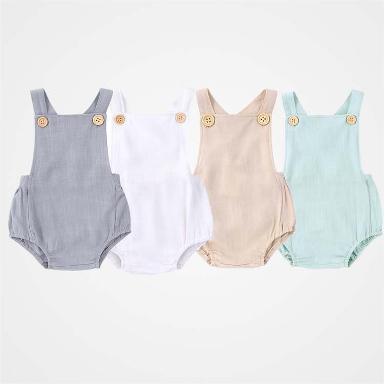 JINXI Cotton Earth colored baby boy jumpsuit