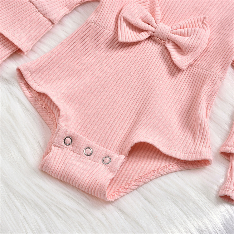 JINXI Baby girls winter autumn clothing flared sleeve flanged sill conjoined body