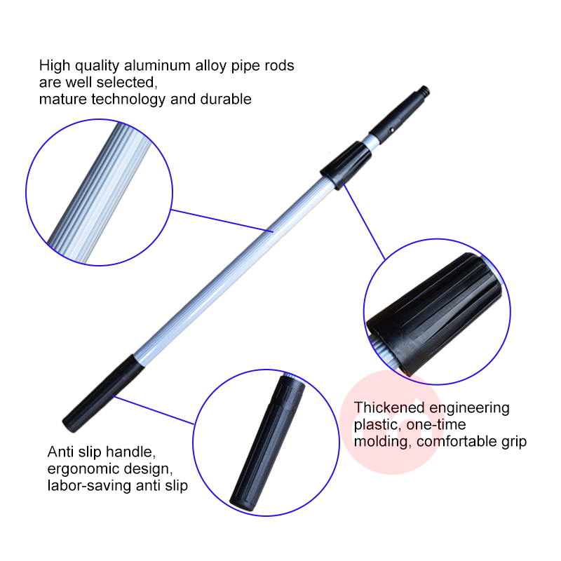  NA KH1800 Telescopic Aluminum Rod Adjustable Lever Extendable Stick For Cleaning Tools