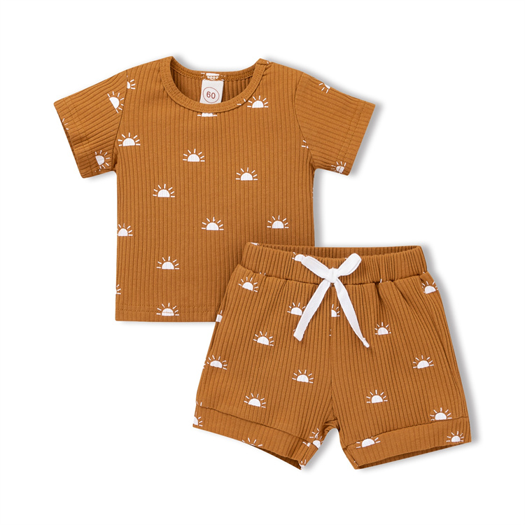 JINXI Ribbed cotton suit for soft baby boys