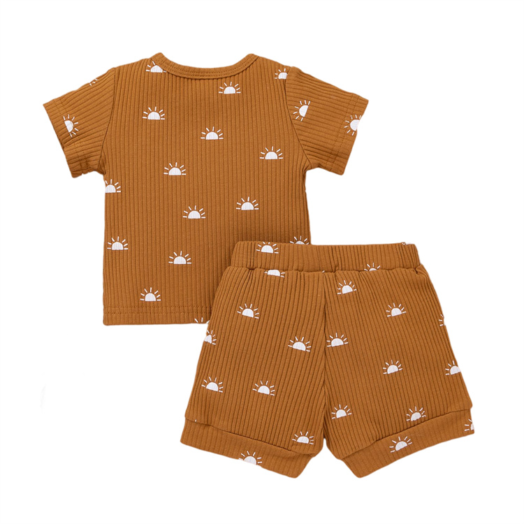 JINXI Ribbed cotton suit for soft baby boys