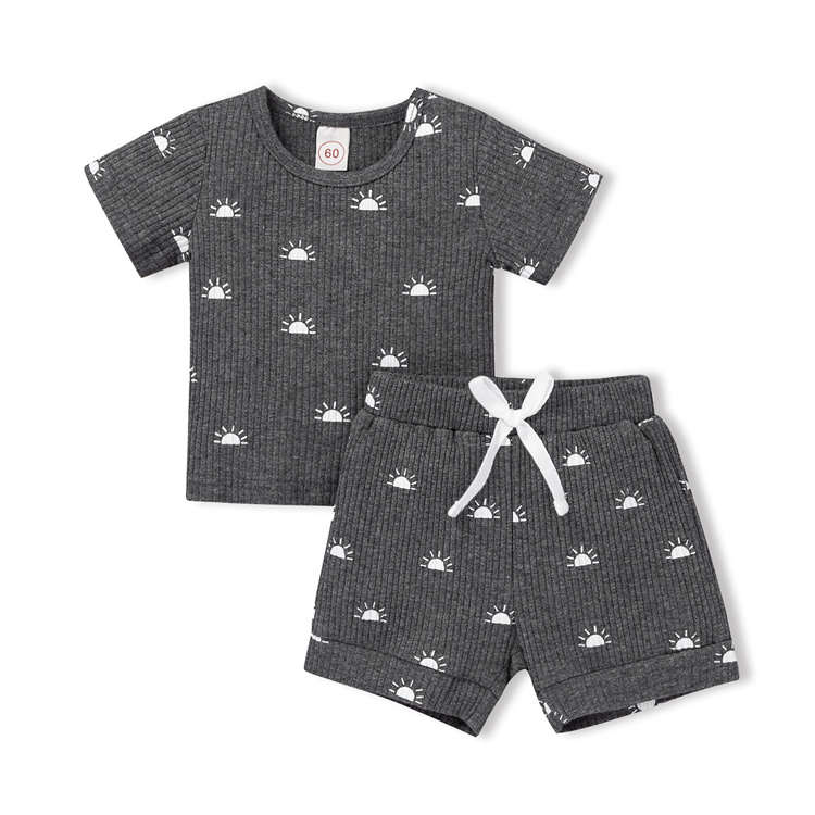 JINXI Ribbed cotton suit for soft baby boys