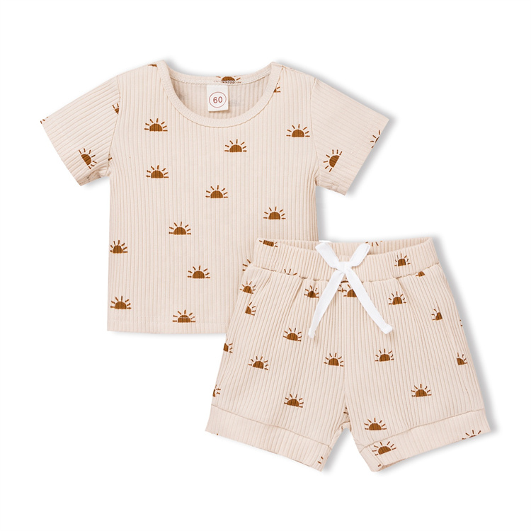 JINXI Ribbed cotton suit for soft baby boys