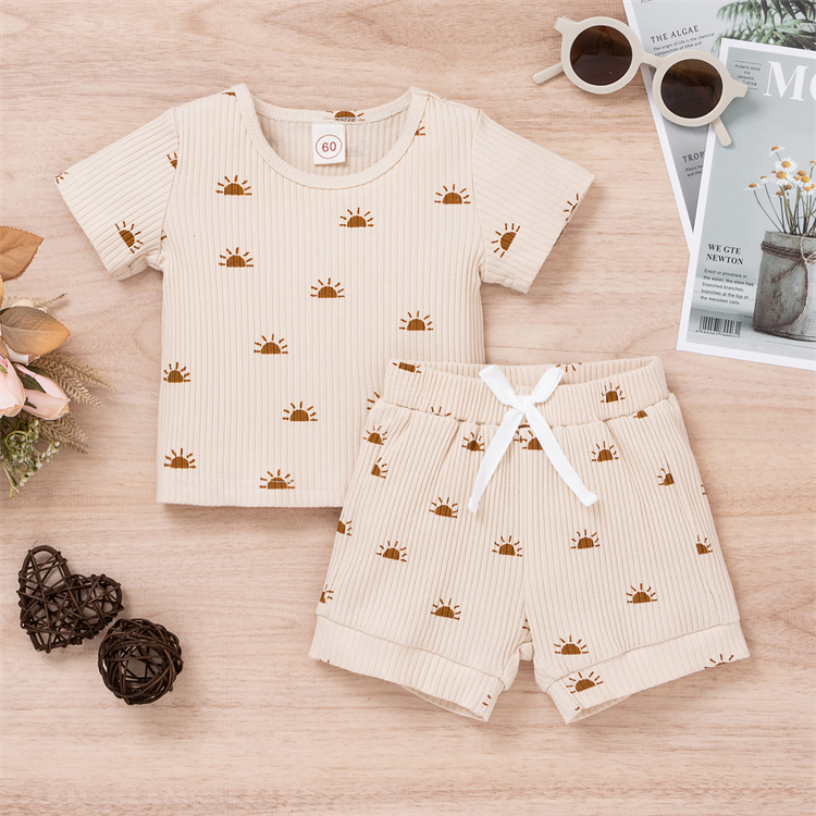 JINXI Ribbed cotton suit for soft baby boys