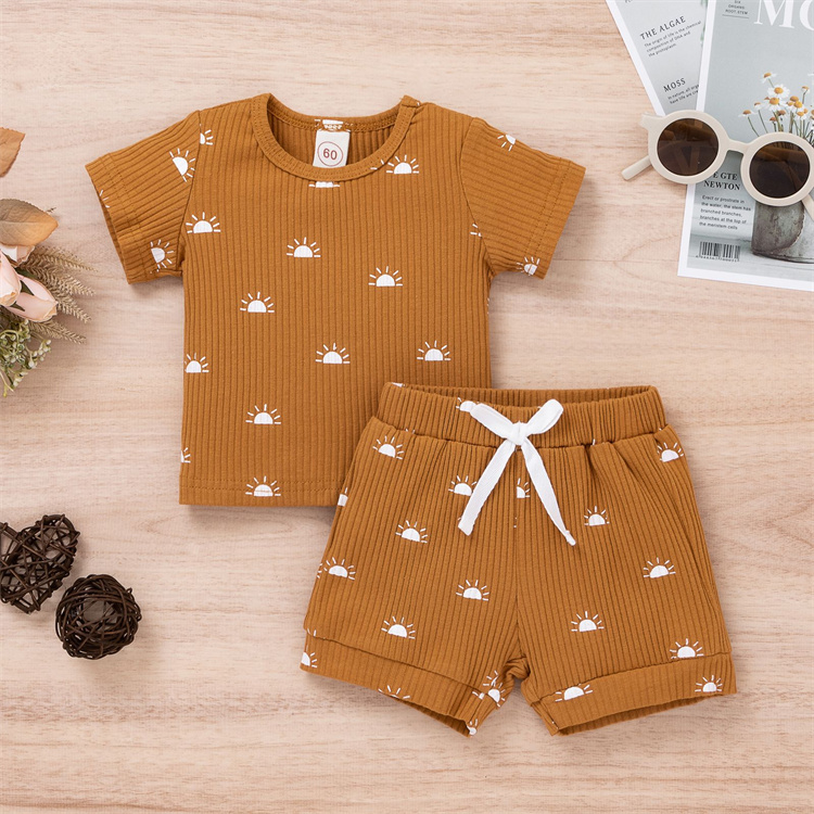 JINXI Ribbed cotton suit for soft baby boys