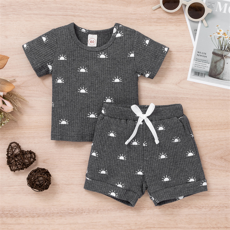 JINXI Ribbed cotton suit for soft baby boys