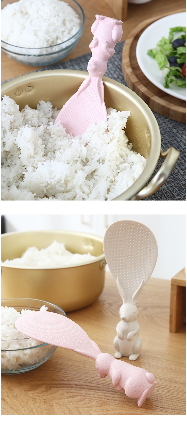 Non stick three dimensional rice shovel household high temperature resistance