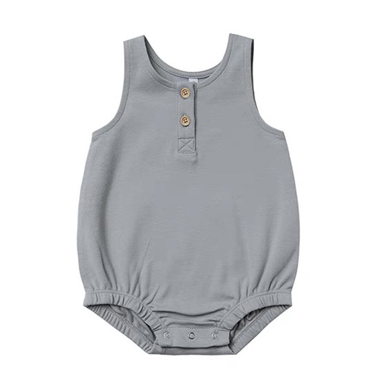 JINXI Comfortable simple casual baby boy sleeveless jumpsuit