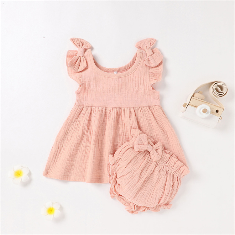 JINXI Comfortable simple casual baby boy sleeveless one-piece dress suit