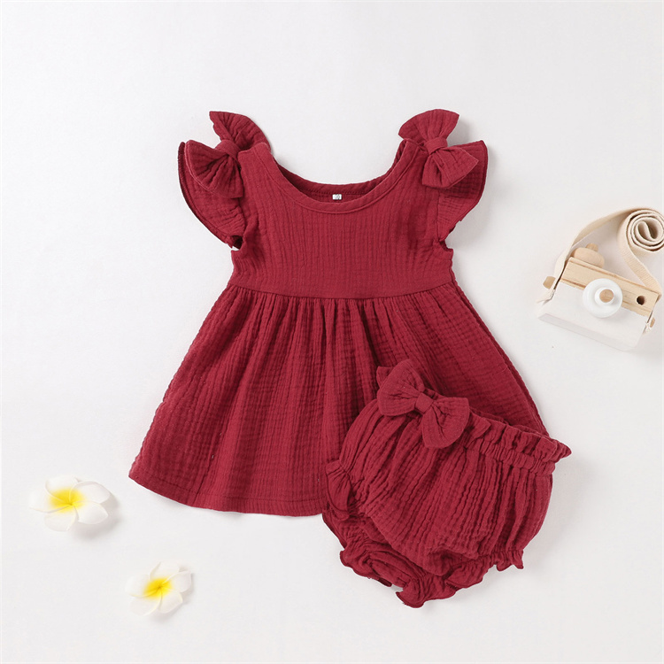 JINXI Comfortable simple casual baby boy sleeveless one-piece dress suit