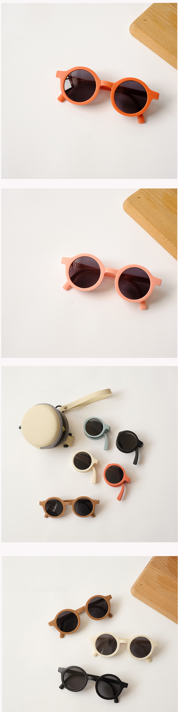 Children's Sunglasses foldable Sunglasses Boys' summer UV protection sunglasses baby Sunglasses trendy girls