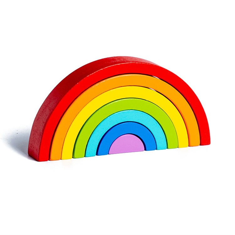 Puzzle Toy Rainbow Stacker 6 pieces