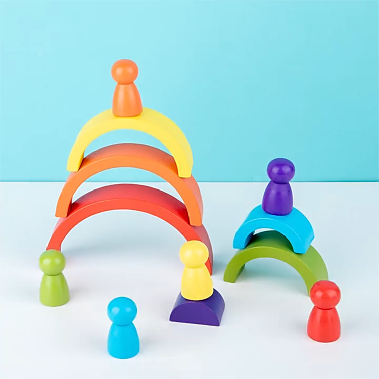 Puzzle Toy Rainbow Stacker 6 pieces