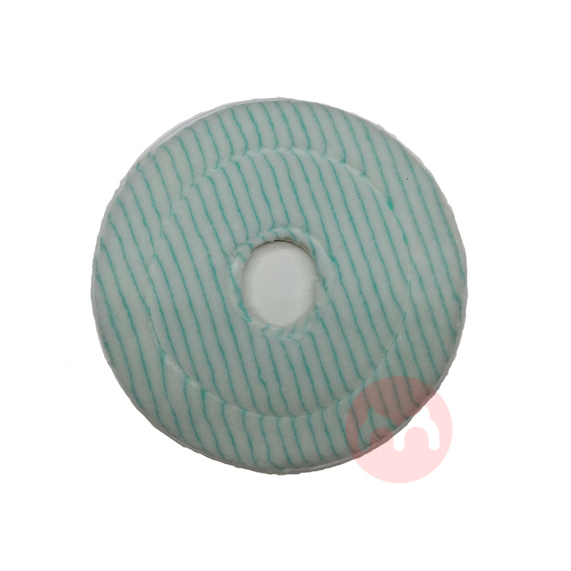 Haosimei Hotsale Customized Commercial Industrial Microfiber Round Mop Pad Cleaning Tools