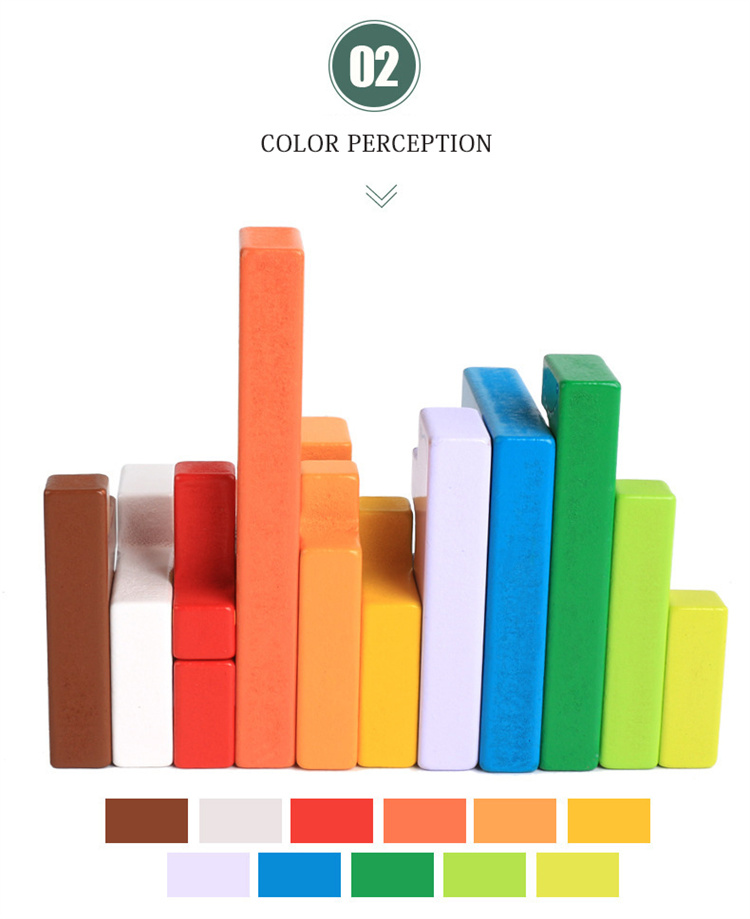 Colored 3D wooden block puzzle