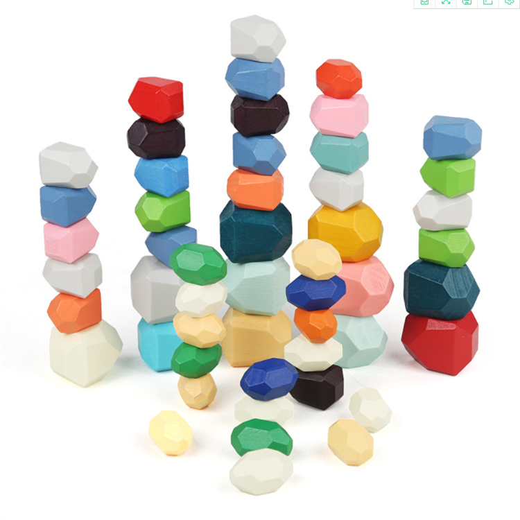 Haolu  Wooden Baby Milestone building blocks