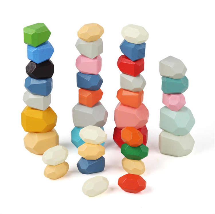 Haolu  Wooden Baby Milestone building blocks