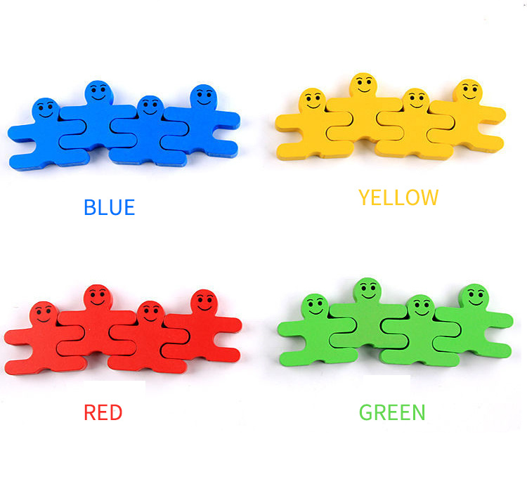 4 color balance small person building game toy