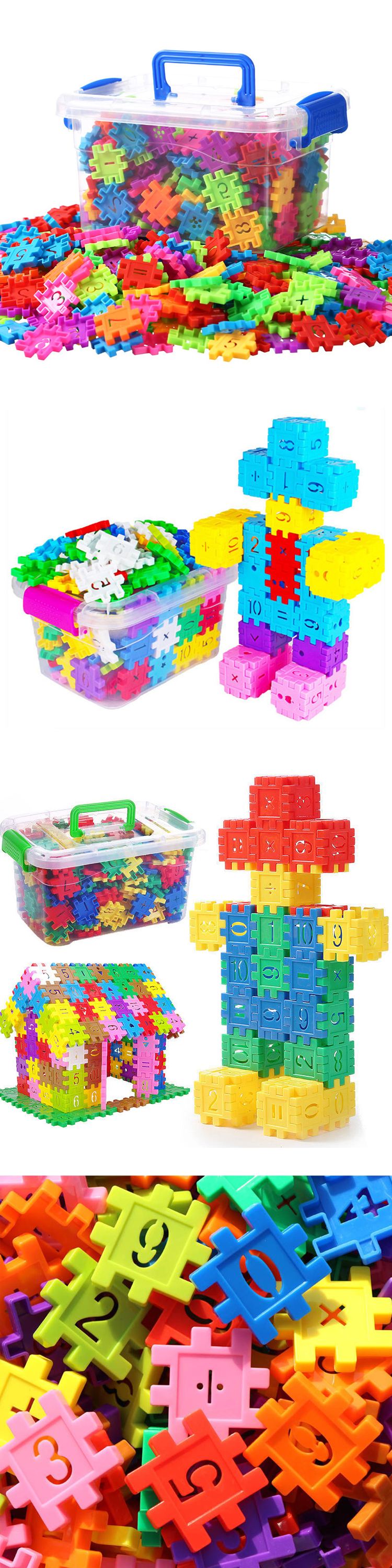 Children's large particle assembled building block toys