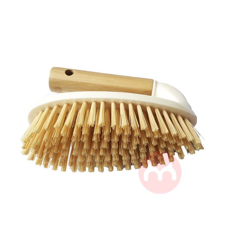 BAMBOU Scrub Brushes Stiff Bristles  Comfort Grip For Household Cleaning Heavy Duty Cleaning Bathroom Shower Scrubbing B