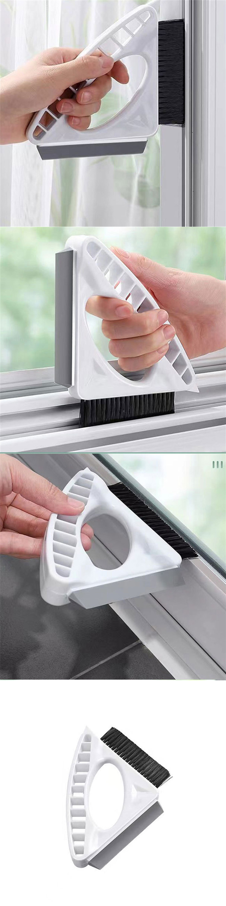 Multifunctional cleaning brush window sill slot gap brush