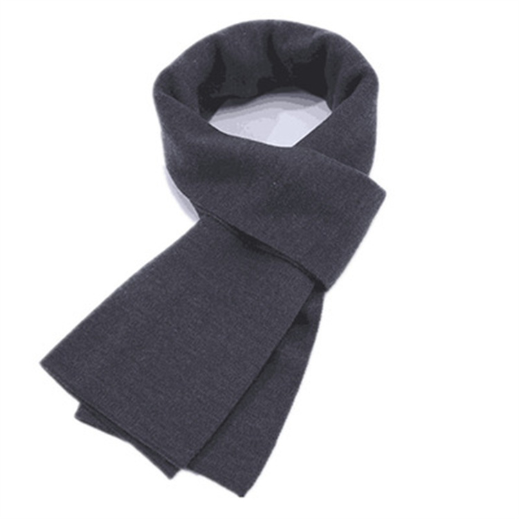 YIWU HAOHAO Cheap men's scarf solid color thick cashmere scarf no itching and pilling business leisure soft and warm
