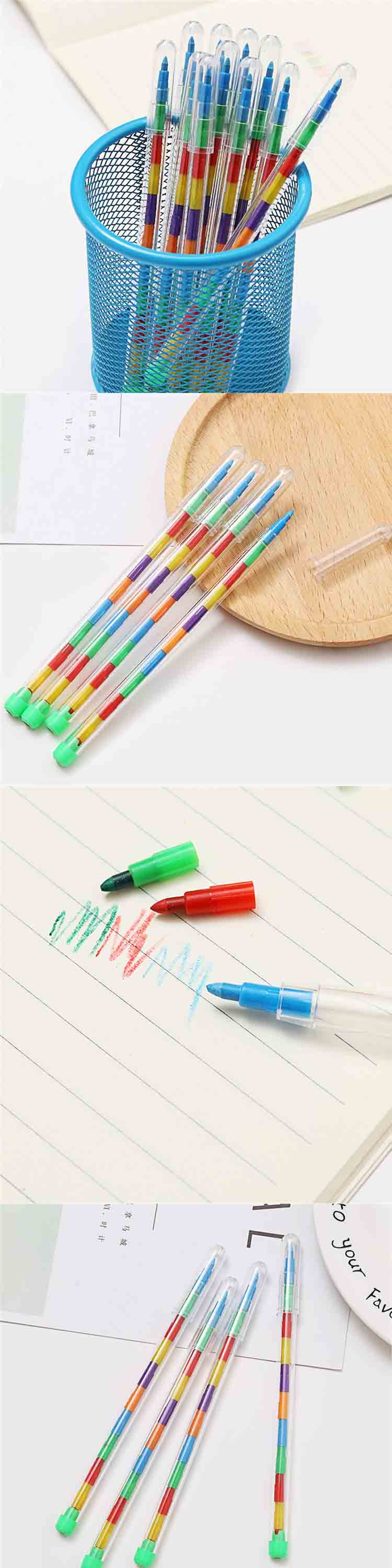 [10 sets]Color creative oil painting stick color pencil graffiti pen