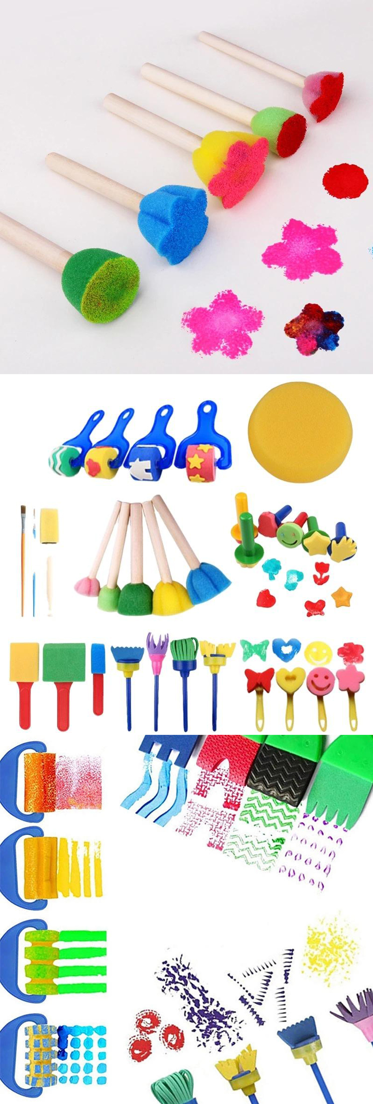 Doodle tool roller sponge brush painting children DIY