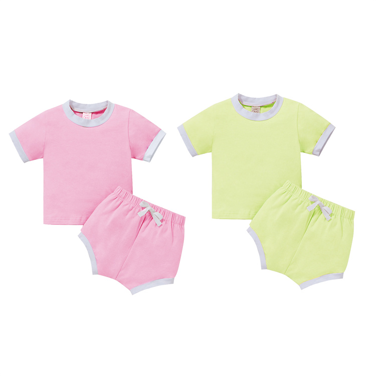 JINXI Pure color soft shorts baby suit