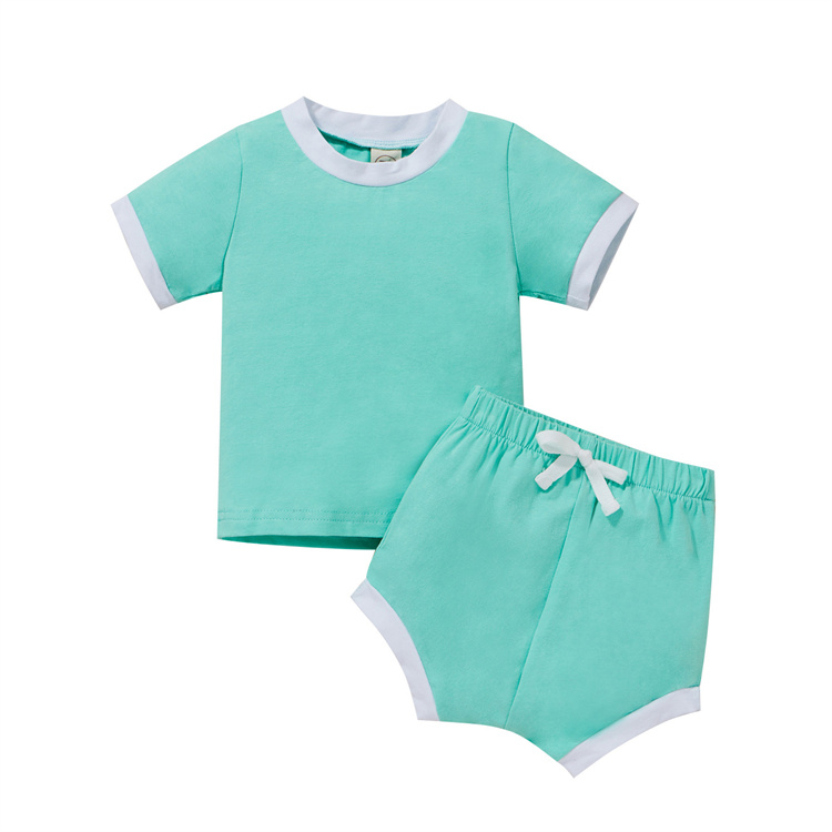 JINXI Pure color soft shorts baby suit