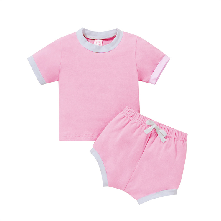 JINXI Pure color soft shorts baby suit