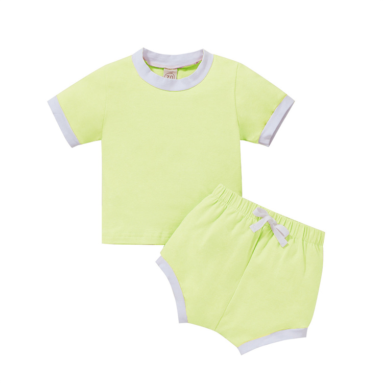 JINXI Pure color soft shorts baby suit