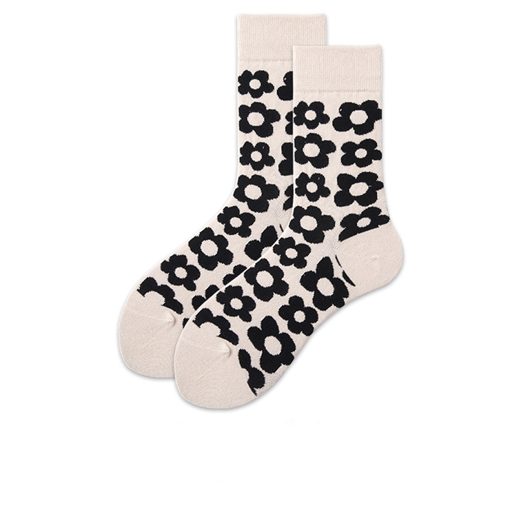 FY Happy socks breathable polyester cotton socks