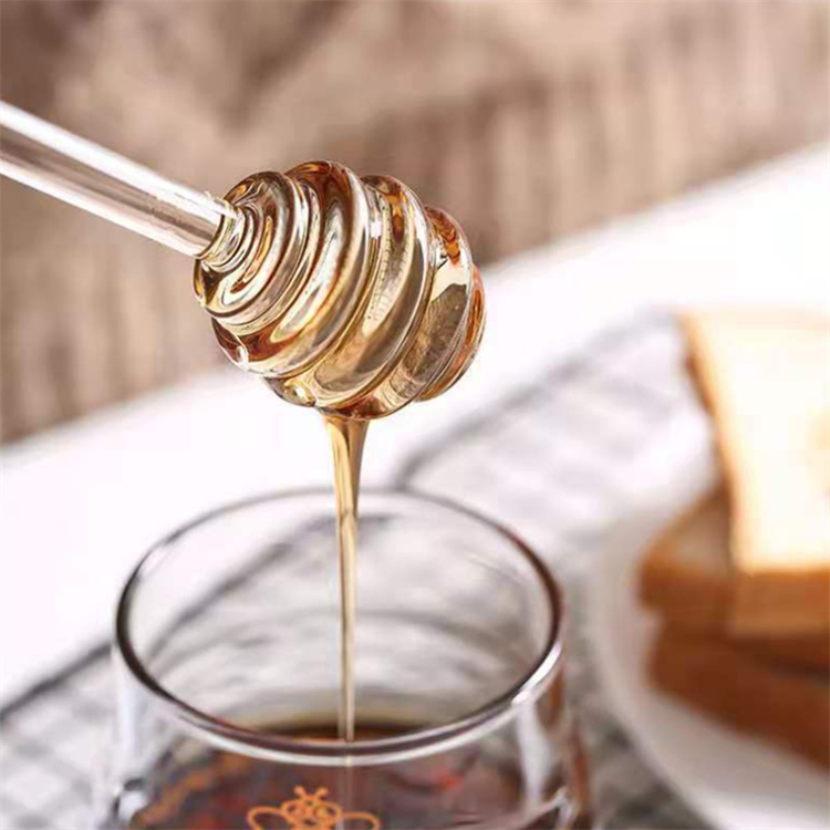 Glass honey jam syrup stick